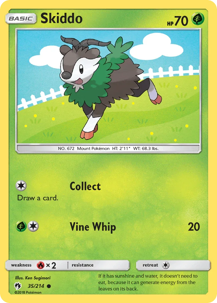 Skiddo (35/214) – Sun & Moon: Lost Thunder - Shop Now