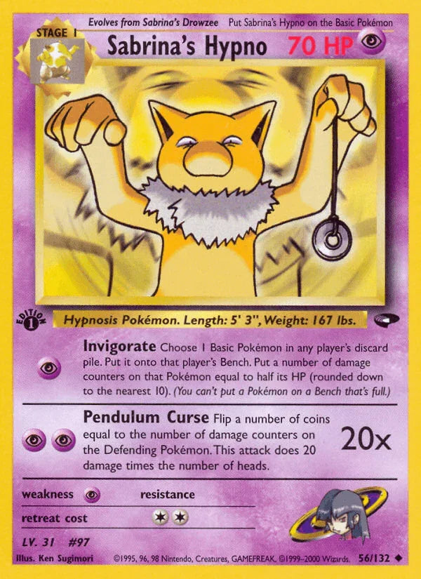 Sabrina's Hypno (56/132) – Gym Challenge 1st Edition – Buy Now