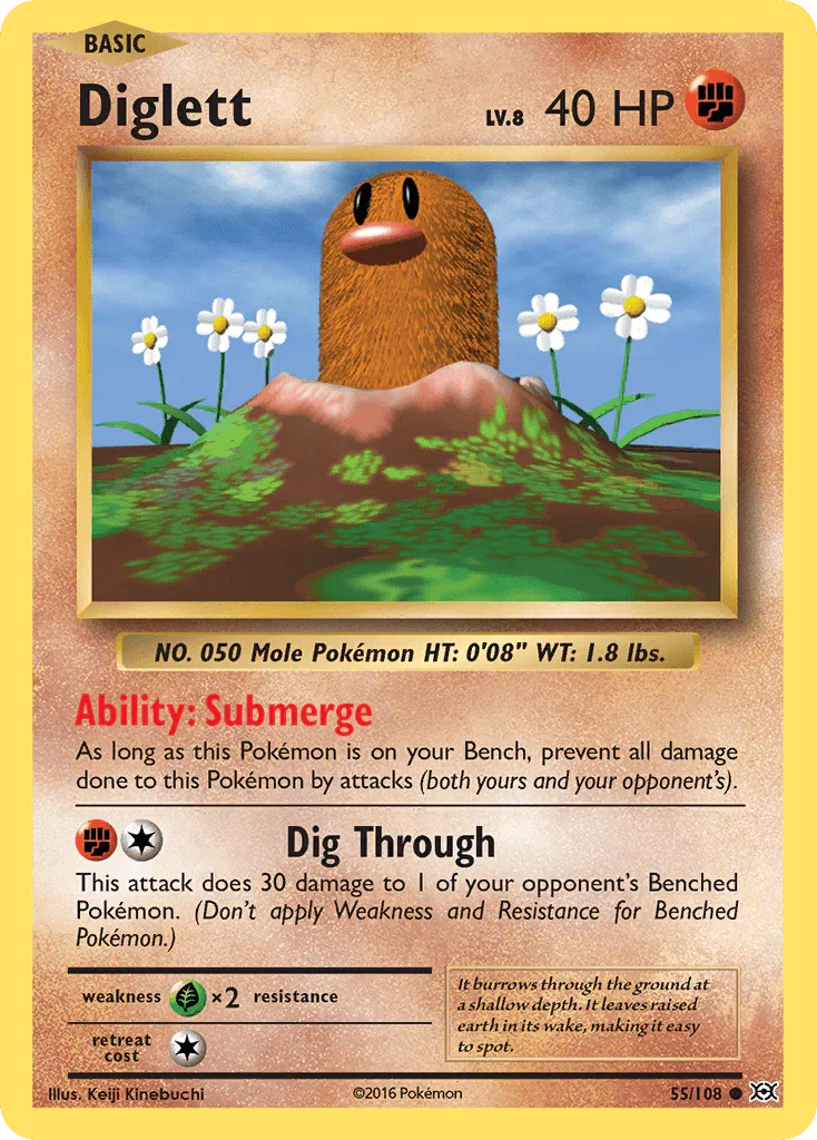 Diglett (55/108) – XY: Evolutions - In Stock Now