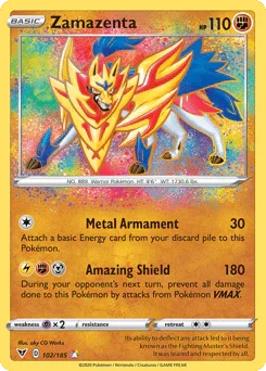 Zamazenta (102/185) – Sword & Shield: Vivid Voltage - Authentic Card