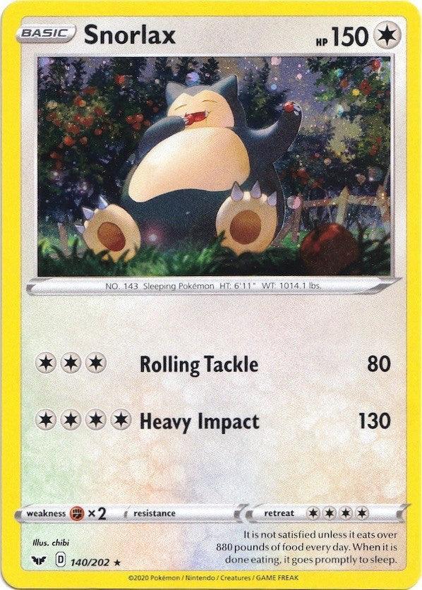 Snorlax (140/202) – Sword & Shield: Base Set – Buy Now