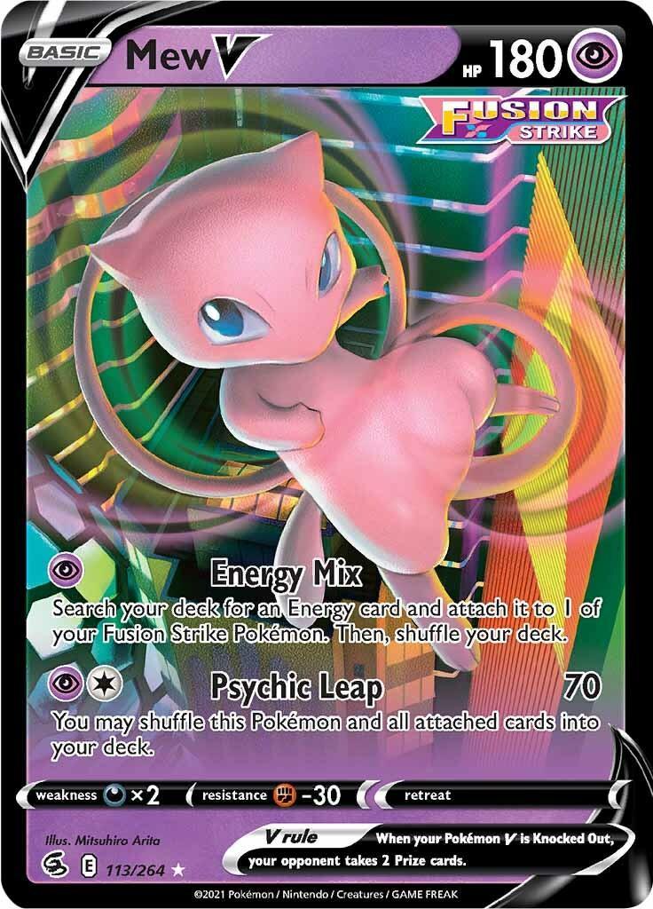 Mew V (113/264) – Sword & Shield: Fusion Strike - In Stock Now