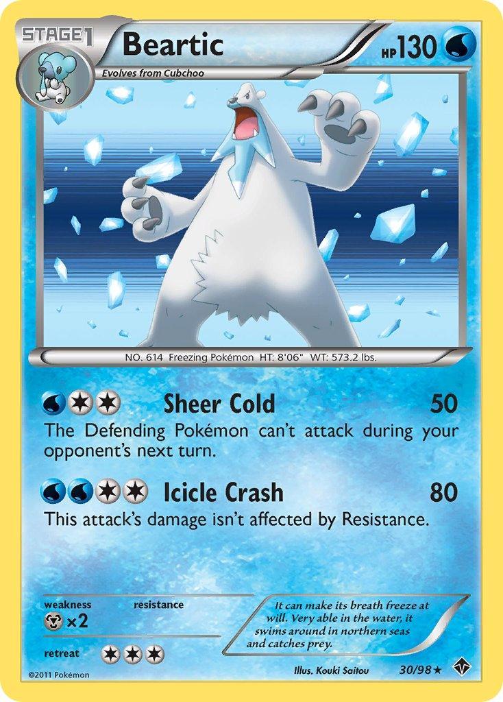 Beartic (30/98) – Black & White: Emerging Powers - Authentic Card