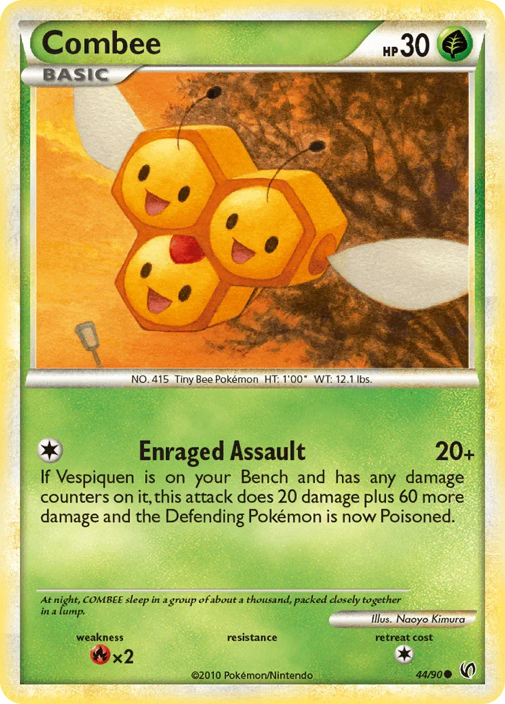Combee (44/90) – HeartGold & SoulSilver: Undaunted | Order Now