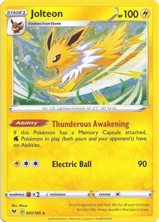 Jolteon (047/185) – Sword & Shield: Vivid Voltage – For Sale