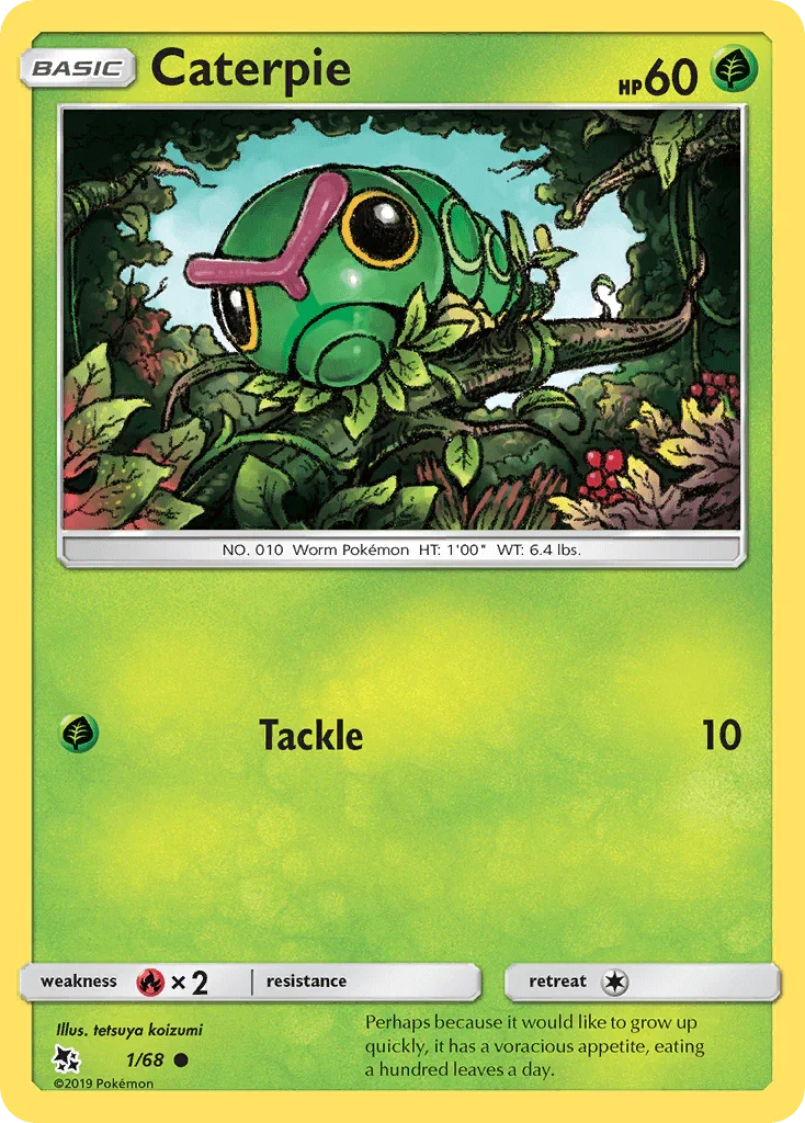 Caterpie (1/68) – Sun & Moon: Hidden Fates | Shop Today