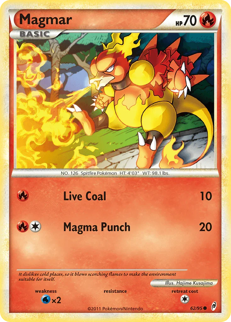 Magmar (62/95) – HeartGold & SoulSilver: Call of Legends | Buy Online