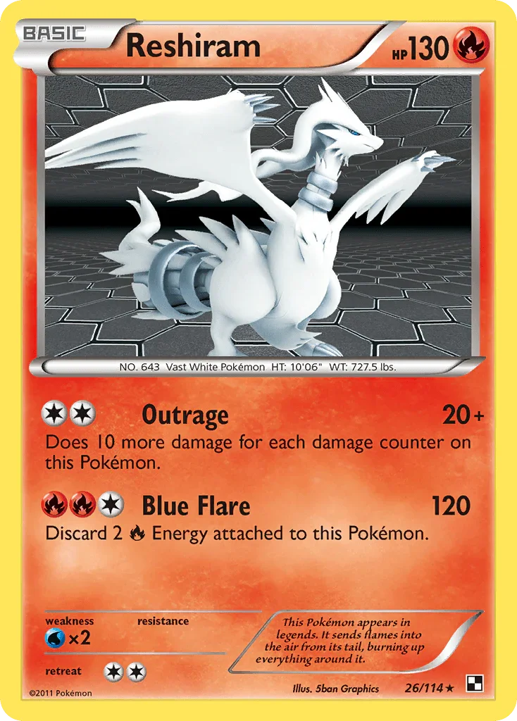 Reshiram (26/114) – Black & White: Base Set | Buy Online