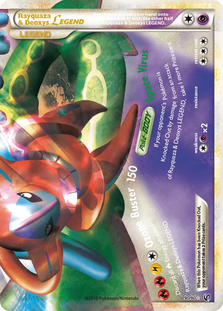 Rayquaza & Deoxys LEGEND (90/90) – HeartGold & SoulSilver: Undaunted | Shop Today