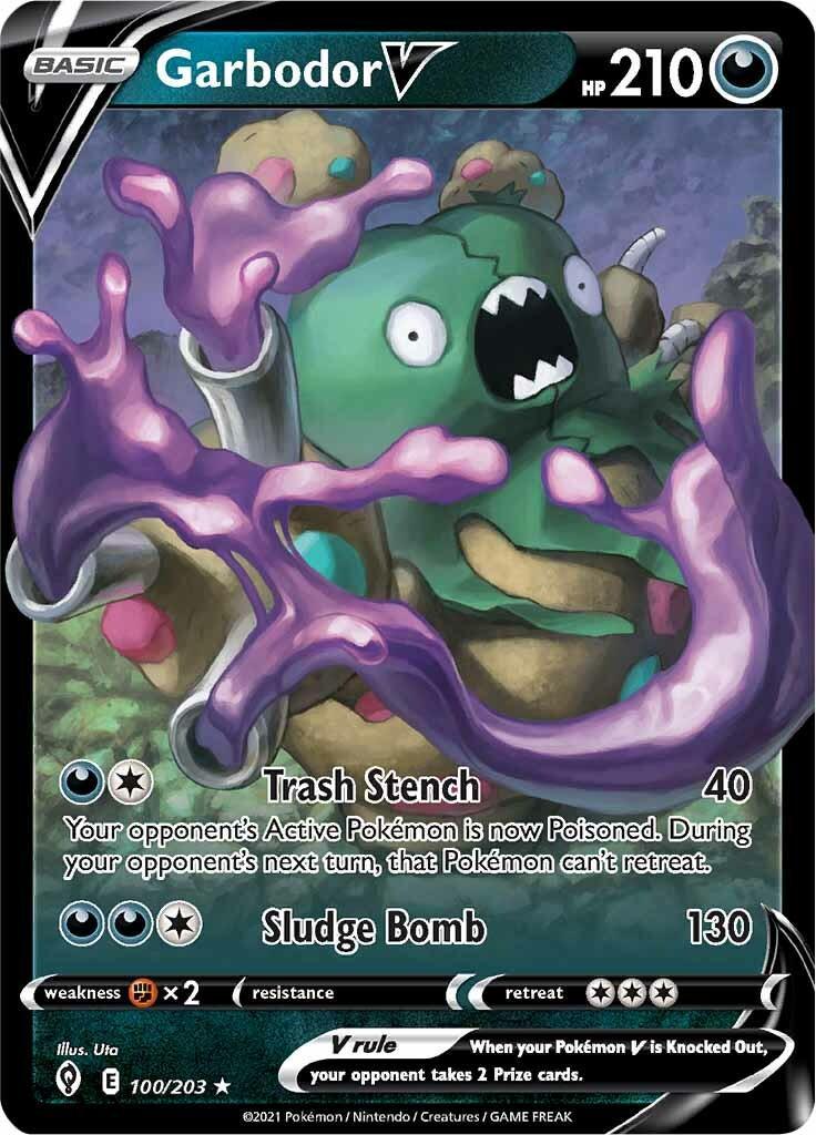 Garbodor V (100/203) – Sword & Shield: Evolving Skies | Order Today