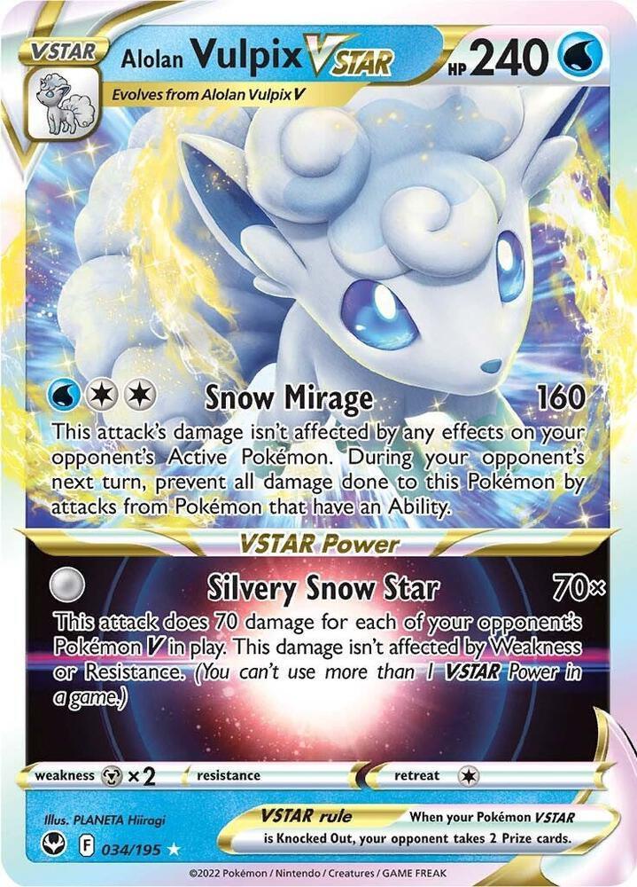 Alolan Vulpix VSTAR (034/195) – Sword & Shield: Silver Tempest | Order Now