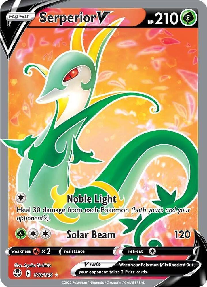 Serperior V (170/195) – Sword & Shield: Silver Tempest – For Sale