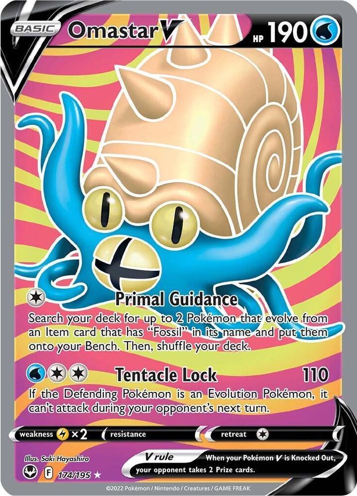 Omastar V (174/195) – Sword & Shield: Silver Tempest - In Stock Now
