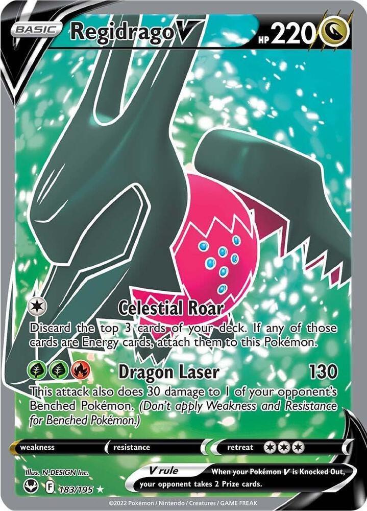 Regidrago V (183/195) – Sword & Shield: Silver Tempest - In Stock Now