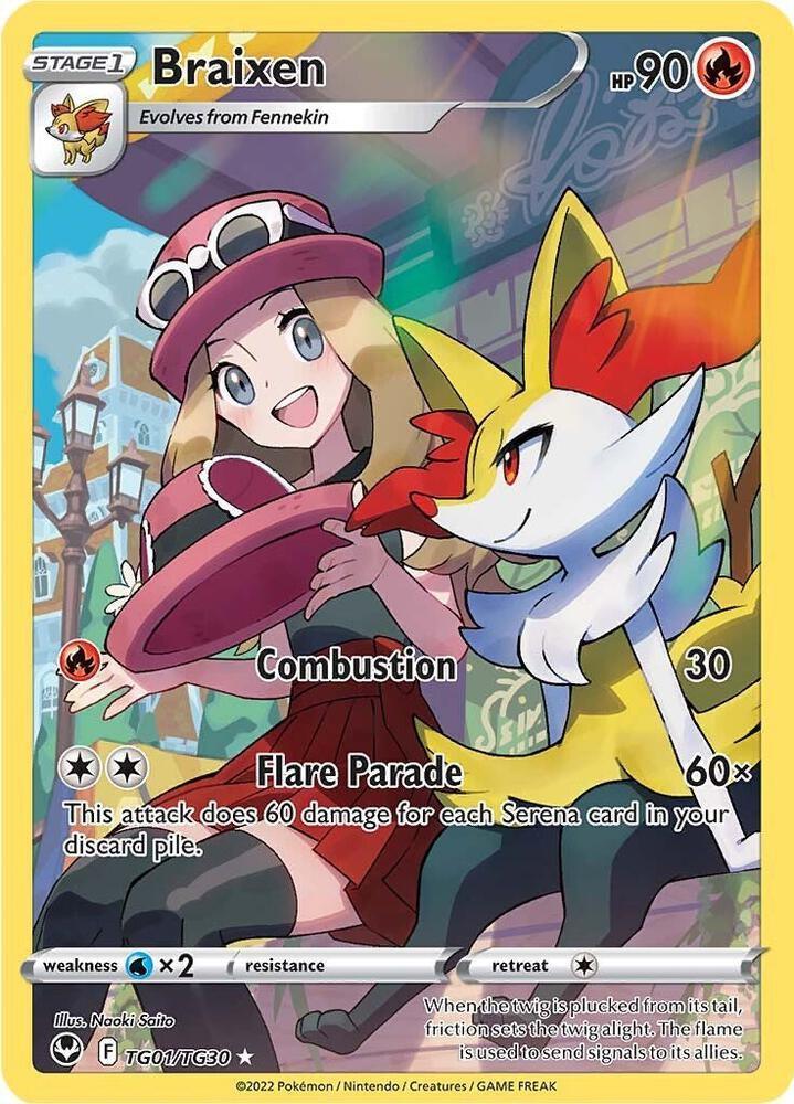 Braixen (TG01/TG30) – Sword & Shield: Silver Tempest - In Stock Now