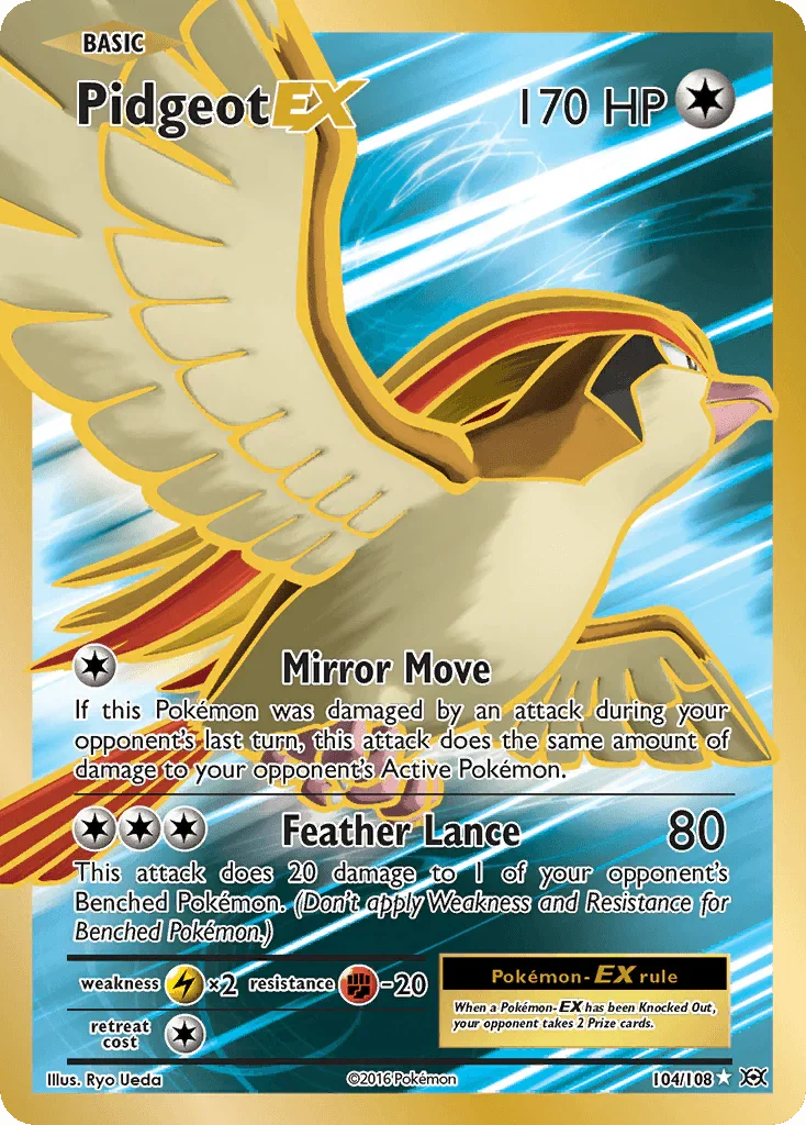 Pidgeot EX (104/108) – XY: Evolutions - In Stock Now