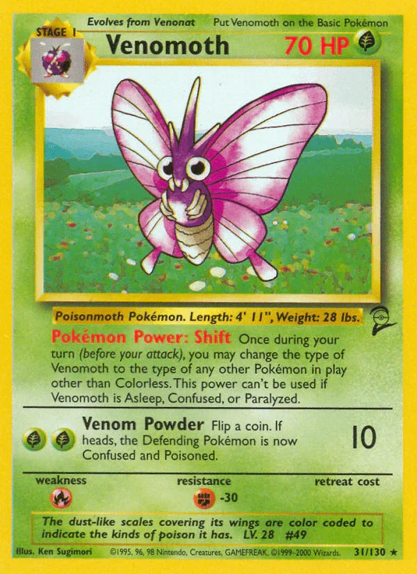 Venomoth (31/130) – Base Set 2 | Order Today