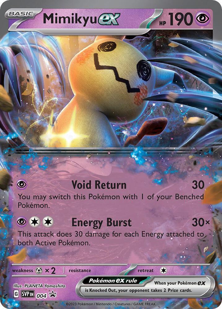 Mimikyu ex (004) – Scarlet & Violet: Black Star Promos - Authentic Card