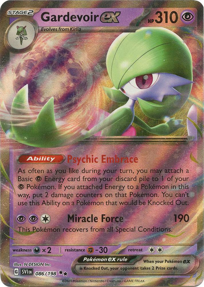 Gardevoir ex (086/198) – Scarlet & Violet: Base Set - Authentic Card