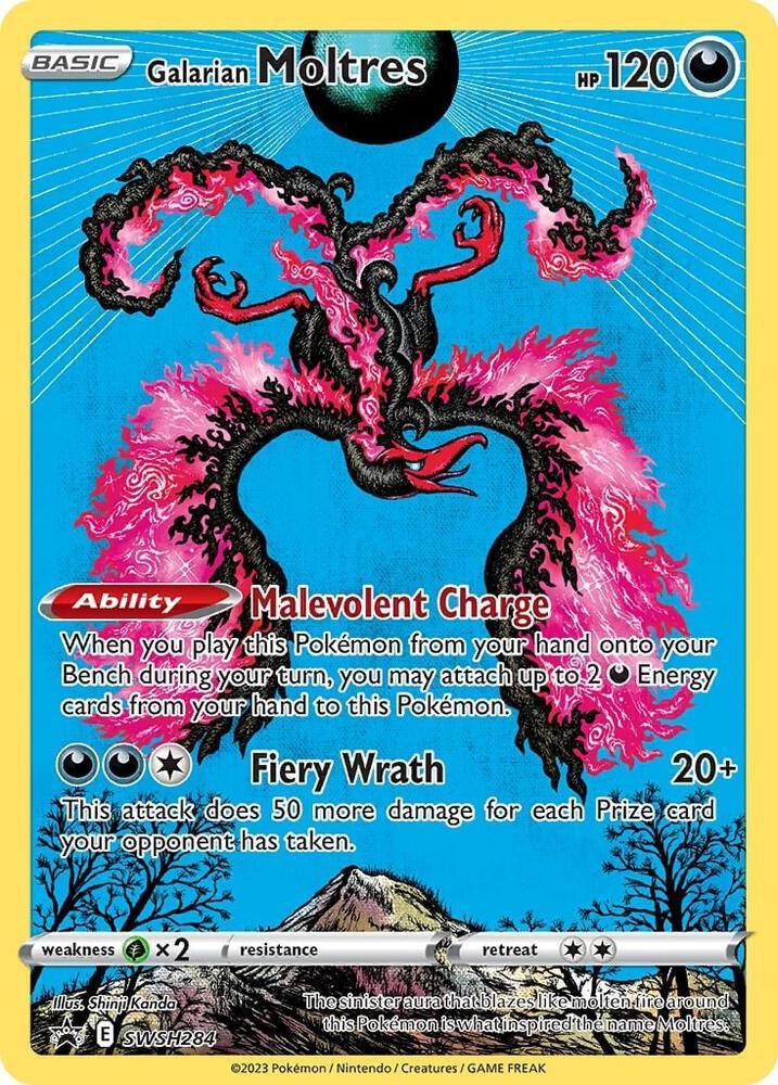 Galarian Moltres (SWSH284) – Sword & Shield: Black Star Promos - Authentic Card