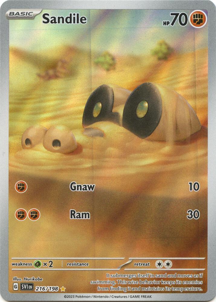 Sandile (216/198) – Scarlet & Violet: Base Set – Buy Now