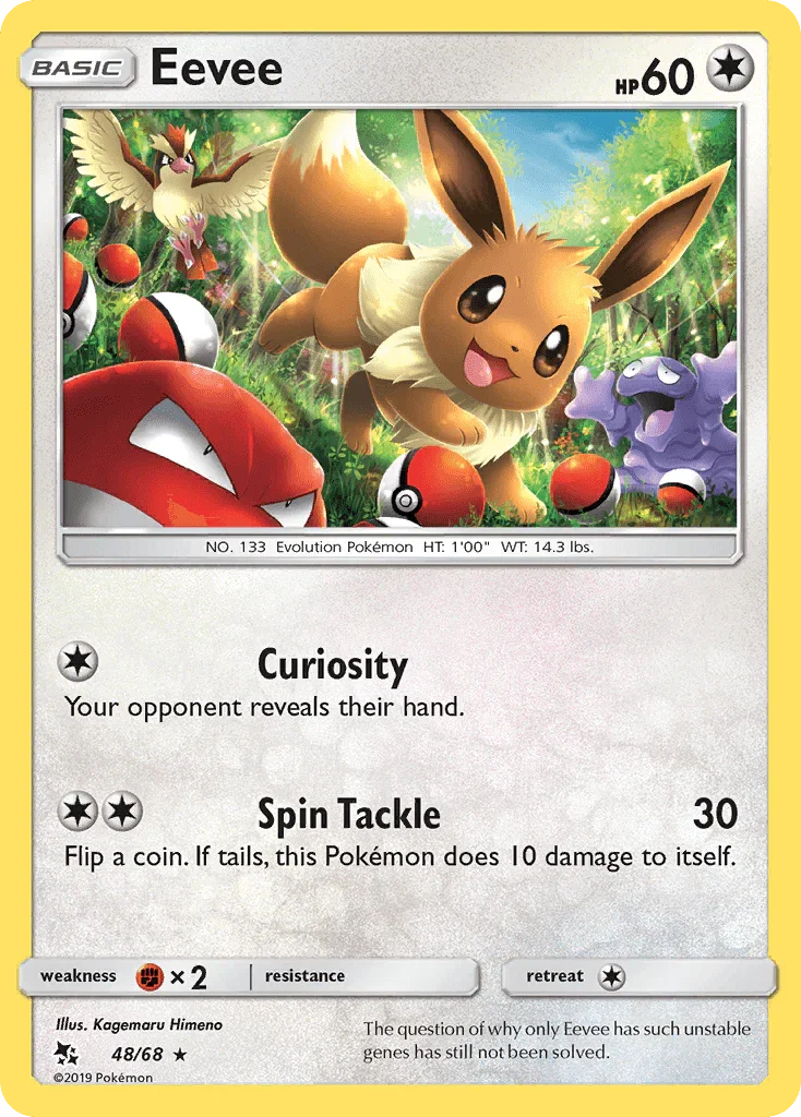 Eevee (48/68) – Sun & Moon: Hidden Fates | Buy Online
