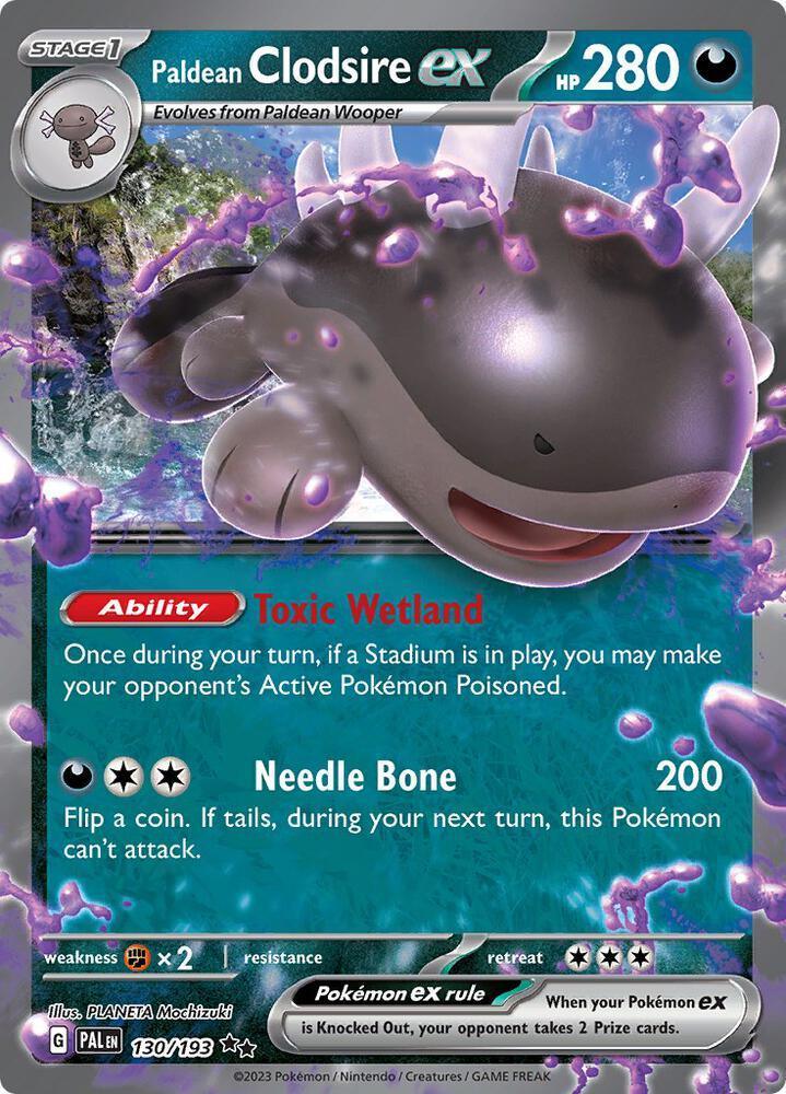 Paldean Clodsire ex (130/193) – Scarlet & Violet: Paldea Evolved | Order Now