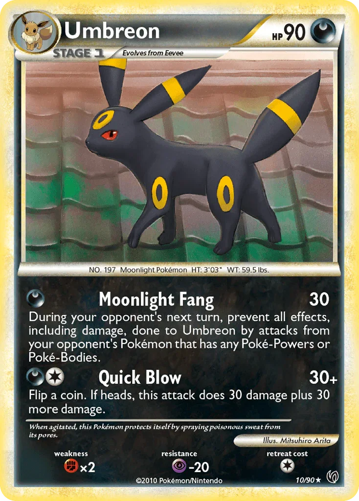 Umbreon (10/90) – HeartGold & SoulSilver: Undaunted | Order Now