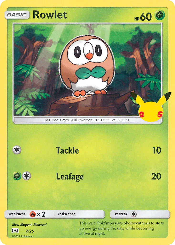Rowlet (7/25) – McDonald's 25th Anniversary | Order Now