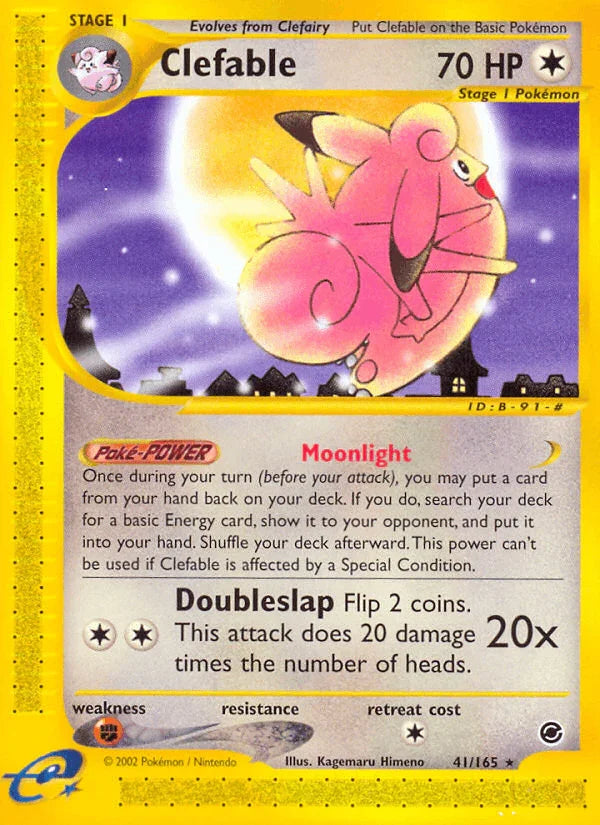 Clefable (41/165) – Expedition: Base Set – For Sale