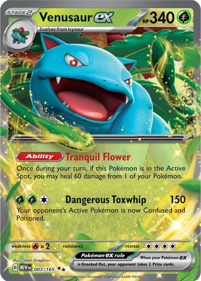 Venusaur ex (003/165) – Scarlet & Violet: 151 | Order Today