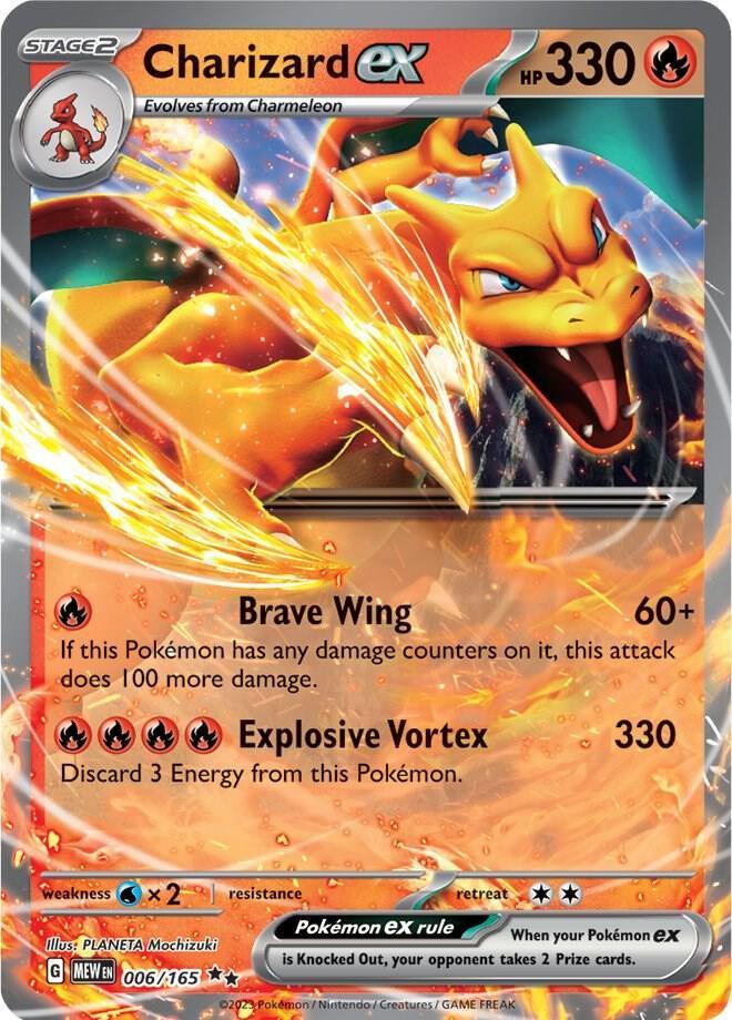Charizard ex (006/165) – Scarlet & Violet: 151 - Authentic Card