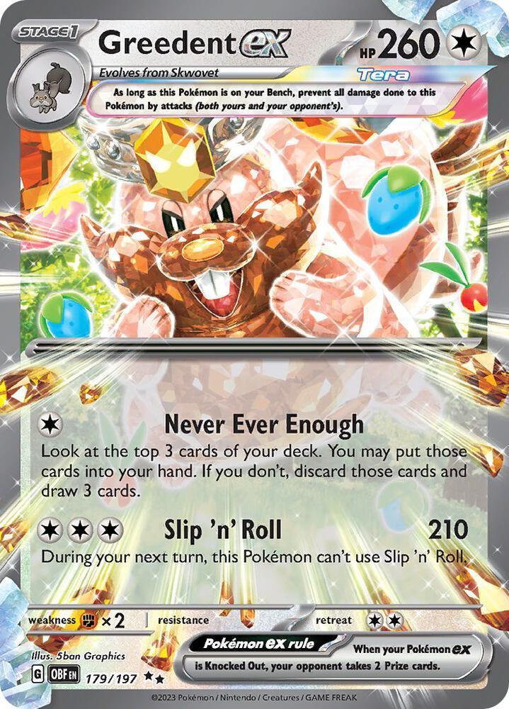 Greedent ex (179/197) – Scarlet & Violet: Obsidian Flames | Shop Today