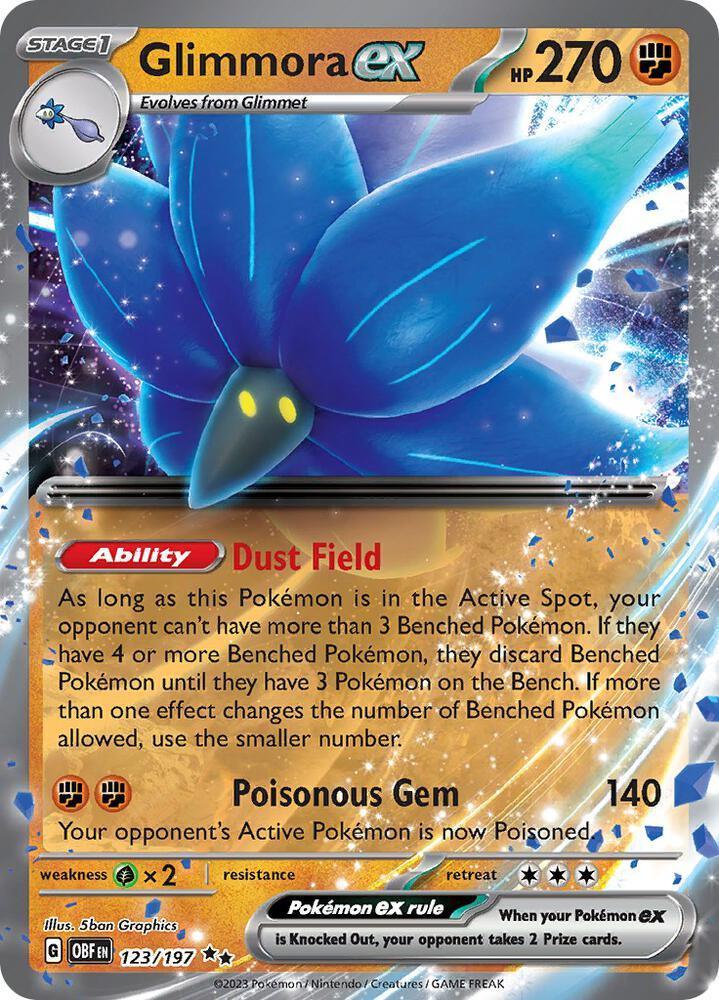 Glimmora ex (123/197) – Scarlet & Violet: Obsidian Flames – Buy Now
