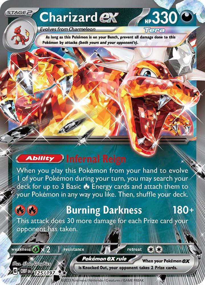 Charizard ex (125/197) – Scarlet & Violet: Obsidian Flames - In Stock Now