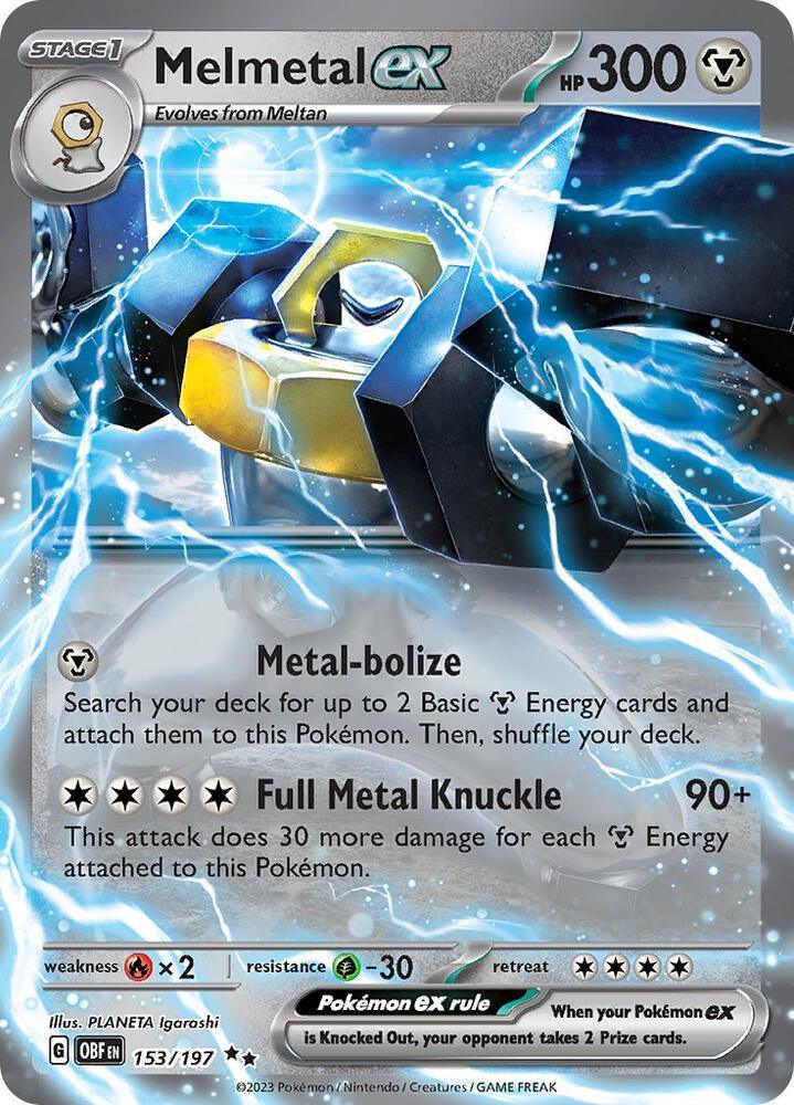 Melmetal ex (153/197) – Scarlet & Violet: Obsidian Flames - In Stock Now