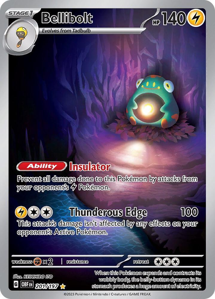 Bellibolt (201/197) – Scarlet & Violet: Obsidian Flames | Order Now