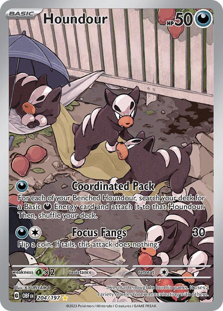 Houndour (204/197) – Scarlet & Violet: Obsidian Flames – For Sale