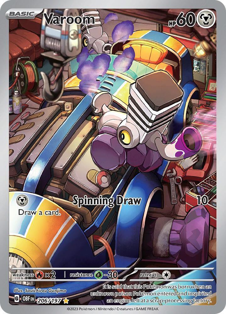 Varoom (206/197) – Scarlet & Violet: Obsidian Flames - Authentic Card