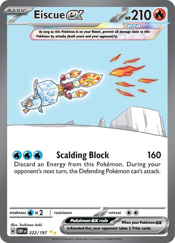 Eiscue ex (222/197) – Scarlet & Violet: Obsidian Flames – Buy Now