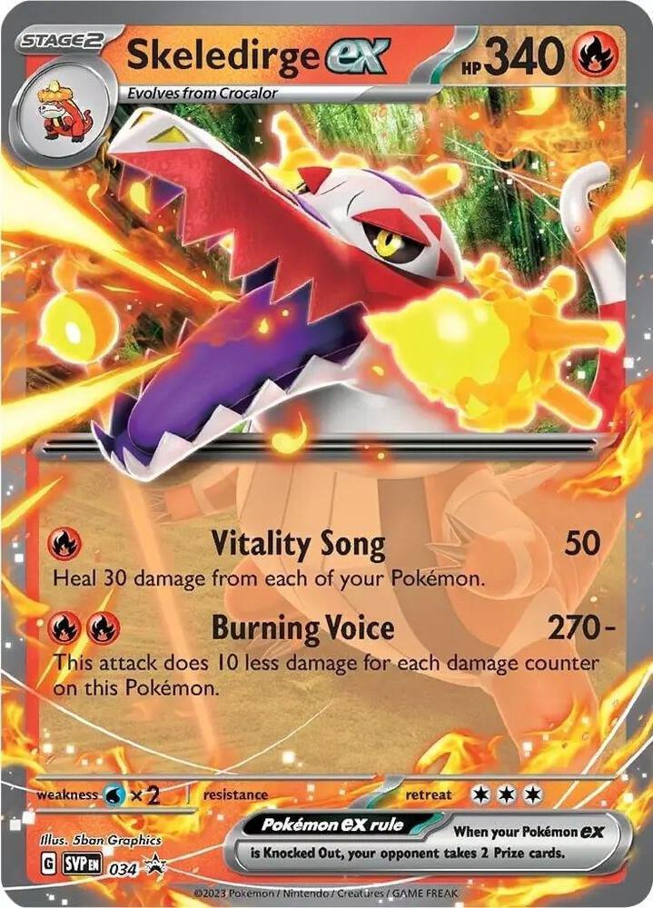 Skeledirge ex (034) – Scarlet & Violet: Black Star Promos | Shop Today