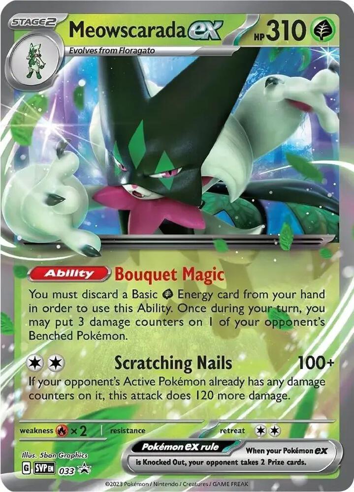 Meowscarada ex (033) – Scarlet & Violet: Black Star Promos | Buy Online