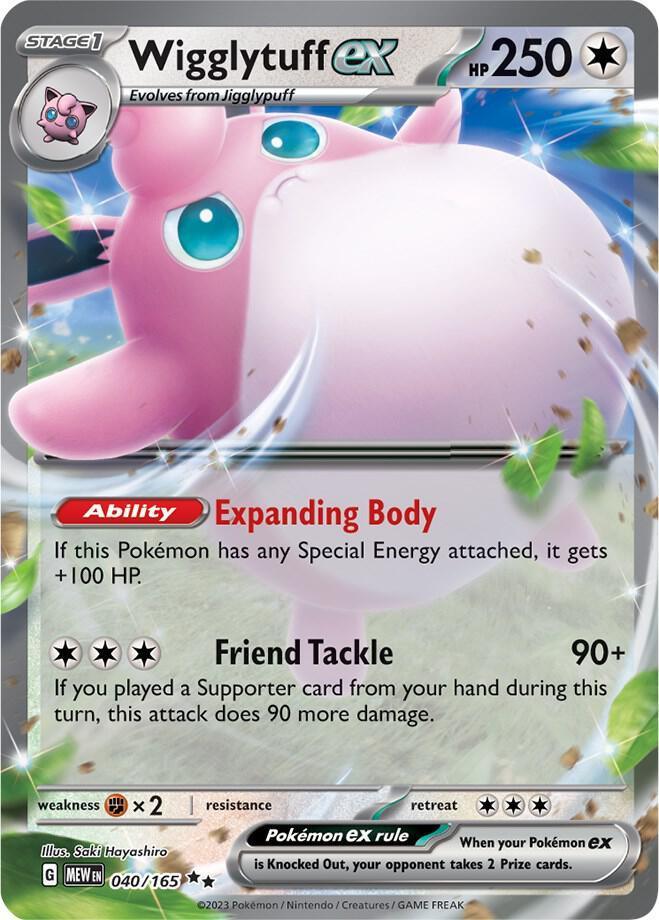 Wigglytuff ex (040/165) – Scarlet & Violet: 151 | Order Now