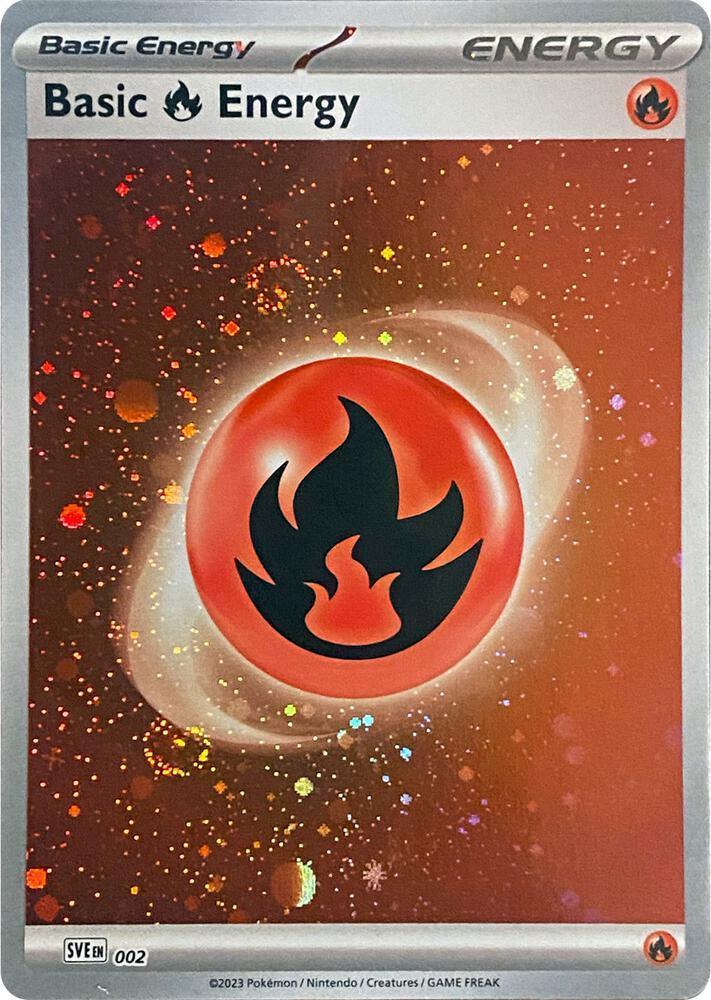 Basic Fire Energy (002) – Scarlet & Violet: Base Set - Authentic Card
