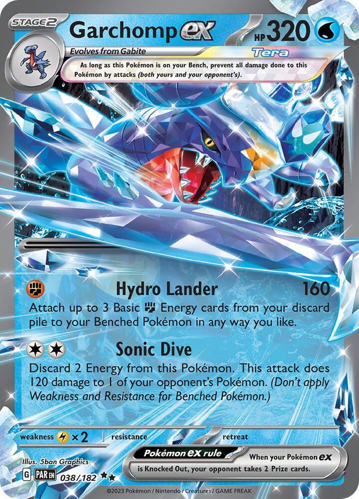 Garchomp ex (038/182) – Scarlet & Violet: Paradox Rift – Buy Now