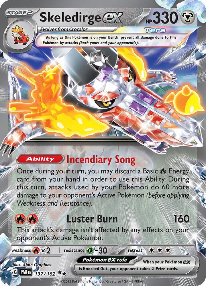 Skeledirge ex (137/182) – Scarlet & Violet: Paradox Rift | Order Now