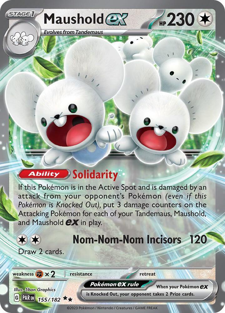 Maushold ex (155/182) – Scarlet & Violet: Paradox Rift - In Stock Now