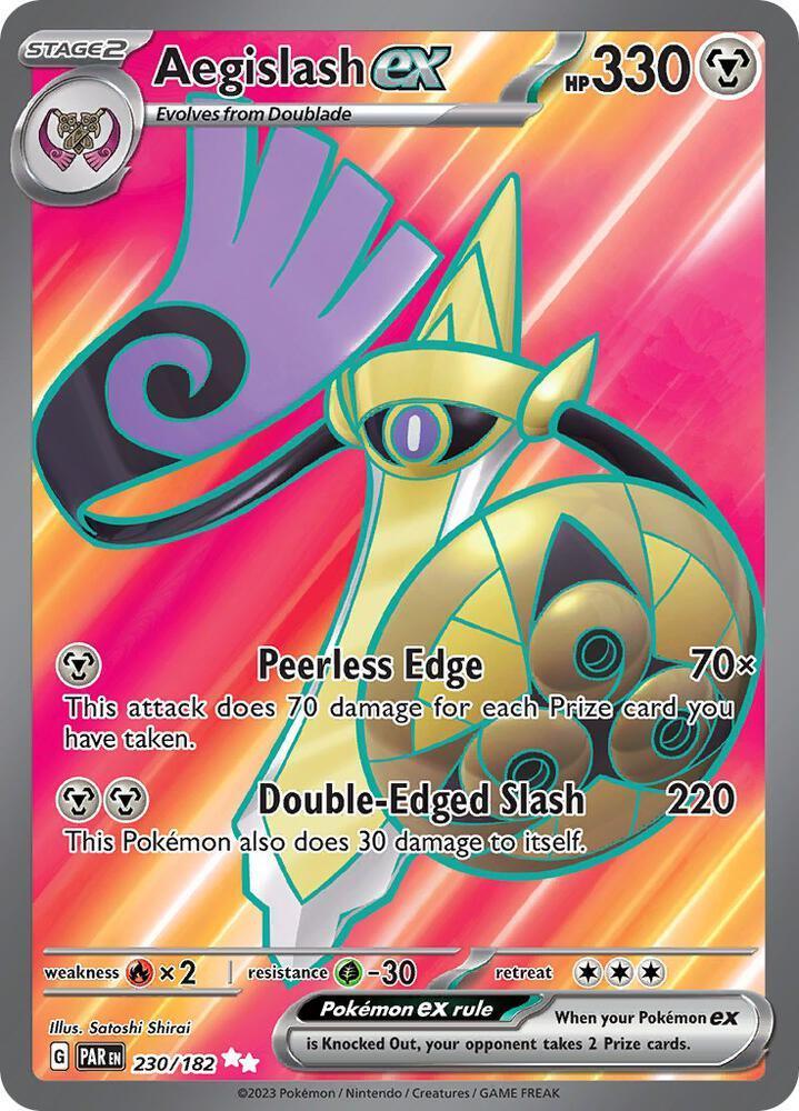 Aegislash ex (230/182) – Scarlet & Violet: Paradox Rift | Fast Shipping