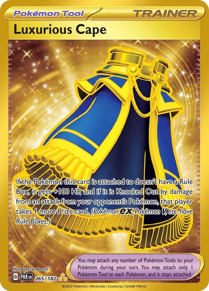 Luxurious Cape (265/182) – Scarlet & Violet: Paradox Rift - Authentic Card