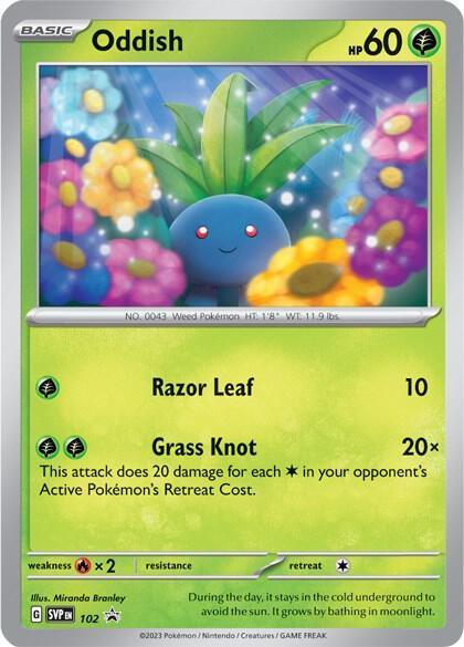 Oddish (102) – Scarlet & Violet: Black Star Promos - In Stock Now